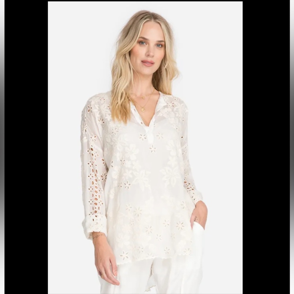 Johnny Was Sophia Top (ivory)